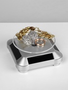 Подставка для украшений QF, универсальная, вращающаяся на 360 градусов, 10×10×4.5 см, цвет серебро - Фото 4