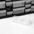 Органайзер универсальный «Ящик» 22 места, пластик, 49.5×15.8×25 см, чёрный - Фото 5