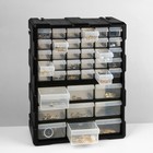 Органайзер универсальный «Ящик» 39 мест, пластик, 38,5×16×47,5 см, цвет чёрный - Фото 2