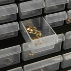 Органайзер универсальный «Ящик», 39 мест, пластик, 38.5×16×47.5 см, чёрный - Фото 3