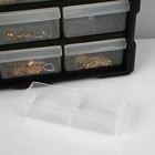 Органайзер универсальный «Ящик», 39 мест, пластик, 38.5×16×47.5 см, чёрный - Фото 8