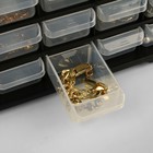 Органайзер универсальный «Ящик», 60 мест, пластик, 38.5×16×47.5 см, черный - Фото 3