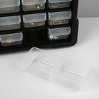 Органайзер универсальный «Ящик», 60 мест, пластик, 38.5×16×47.5 см, черный - Фото 6