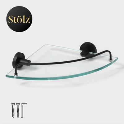 Полка для ванной угловая Stölz Loft basic, стекло