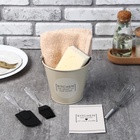 Набор подарочный «Доляна» Kitchen the heart of our home: полотенце, губка, венчик, кухонная лопатка, кисть - Фото 2