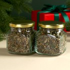 Новый год! Набор чая в стеклянной банке «Тепла и уюта», 2 шт. х 25 г. - фото 24160019