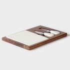 Набор для подачи сыра «Мрамор», 2 ножа, акация - Фото 2