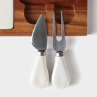 Набор для подачи сыра «Мрамор», 2 ножа, акация - Фото 3