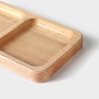 Менажница Magistro Tropical, 2 секции, 18×10×1.8 см, каучуковое дерево - Фото 5