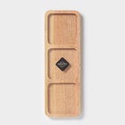 Менажница Magistro Tropical, 3 секции, 30×10×1.8 см, каучуковое дерево - Фото 8