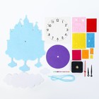 Детские настенные часы DIY "Замок принцессы" сделай сам, плавный ход, 22 х 29 см - Фото 2