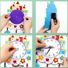Детские настенные часы DIY "Замок принцессы" сделай сам, плавный ход, 22 х 29 см - Фото 4