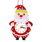 Детские настенные часы DIY "Дед Мороз" сделай сам, плавный ход, 22 х 29 см - фото 24569075