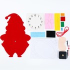 Детские настенные часы DIY "Дед Мороз" сделай сам, плавный ход, 22 х 29 см - Фото 2