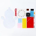 Детские настенные часы DIY "Снеговик" сделай сам, бесшумные, 22 х 29 см, АА - Фото 2