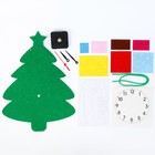 Часы настенные детские «Ёлочка», новый год, сделай сам, плавный ход, 22×29 см - Фото 2