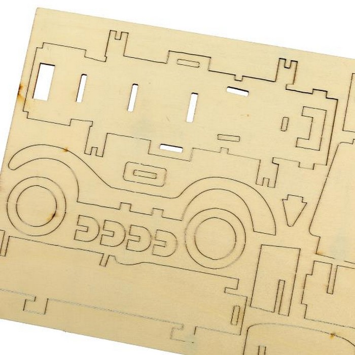 Конструктор деревянный "Автомобиль" 38 дет.