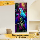 Картина по номерам с поталью, панно «Красивые попугаи» 22 цвета, 35 × 88 см - фото 303550164