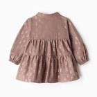 Платье Крошка Я "Ананасы", рост 86-92, коричневый - фото 24268962