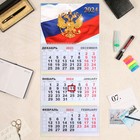 Календарь квартальный, трио "Государственная символика" 2024 год, 30х69 см - фото 11573610