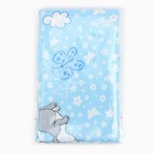 Пеленка Крошка Я "Зайки" цв. голубой, 70*120 см, 100% хлопок - фото 23199717