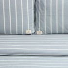 Постельное бельё Этель евро Blue stripe, 200х220см,220х240см,50х70-2шт, жатый хлопок,140 г/м2 - Фото 4