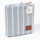 Постельное бельё Этель евро Blue stripe, 200х220см,220х240см,50х70-2шт, жатый хлопок,140 г/м2 - Фото 7