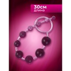 Анальные шарики Оки-Чпоки, круглые, h- 30 см, d-1 x 2.5 см, PVC, розовые - Фото 2