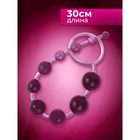 Анальные шарики, круглые, h=30 см, d=1×2.5 см, розовые - Фото 4