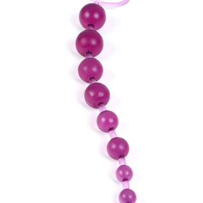 Анальные шарики, круглые, h=30 см, d=1×2.5 см, розовые
