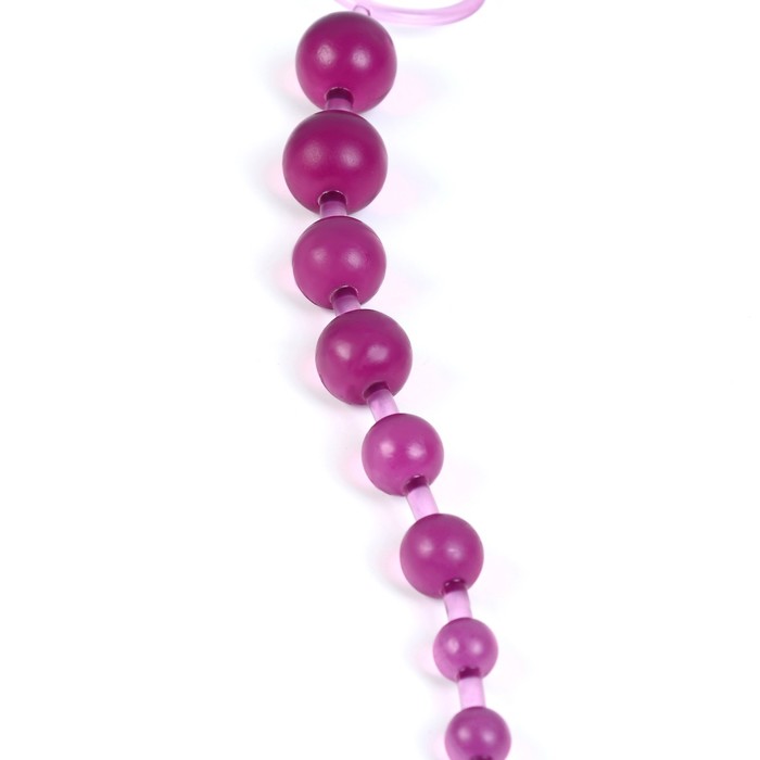 Анальные шарики, круглые, h=30 см, d=1×2.5 см, розовые - Фото 1