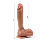 Фаллоимитатор реалистичный, на присоске, 22×4 см, телесный - Фото 3