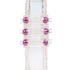 Насадка на член, силикагель, массажная, с бусинами, 5×2 см, МИКС - Фото 3