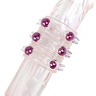 Насадка на член, силикагель, массажная, с бусинами, 5×2 см, МИКС - Фото 4