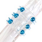 Насадка на член, силикагель, массажная, с бусинами, 5×2 см, МИКС - Фото 6