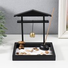 Японский сад камней настольный «Дзен. Колокол», с набором аксессуаров, 15×14×13 см - Фото 2