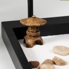 Японский сад камней настольный «Дзен. Колокол», с набором аксессуаров, 15×14×13 см - Фото 3