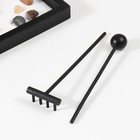 Японский сад камней настольный «Дзен. Колокол», с набором аксессуаров, 15×14×13 см - Фото 5