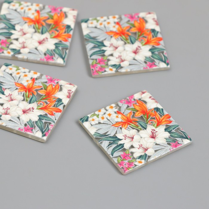 Декор для творчества акрил «Лилии в саду», 0.2×3×3.1 см - Фото 1