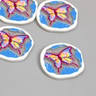 Декор для творчества акрил "Акварельная бабочка" 0,2х3х3,2 см - фото 301043481