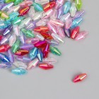 Бусины для творчества пластик "Ромб-кристалл голография" набор 20 гр МИКС 0,6х0,6х1,2 см - Фото 3