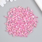Бусины для творчества пластик "Ромб-кристалл голография розовый" набор 20 гр 0,6х0,6х1,2 см   989630 - Фото 3