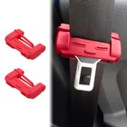 Чехол заглушки ремня безопасности, красный, набор 2 шт - Фото 1