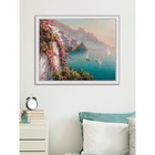 Репродукция картины «Амальфи. Цветы над морем», 40х50, рама (45-A355) - Фото 4