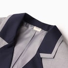 Пиджак женский с контрастным воротником MINAKU: Casual Collection  цвет серый, р-р 42 - фото 808216191