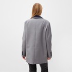 Пиджак женский с контрастным воротником MINAKU: Casual Collection  цвет серый, р-р 42 - Фото 6