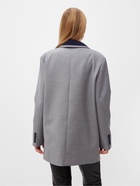 Пиджак женский с контрастным воротником MINAKU: Casual Collection, серый, размер 46 - Фото 7