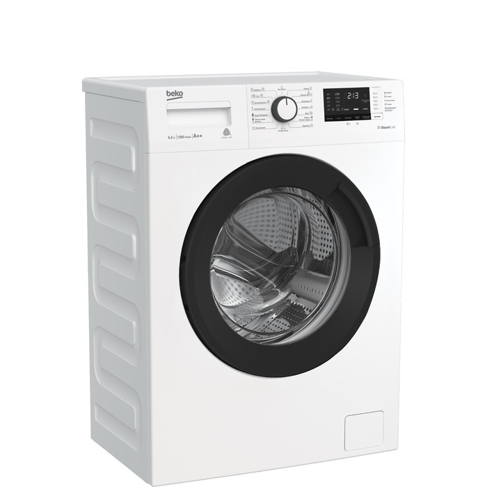 Стиральная машина Beko WSRE 6H612ZAWI, класс А, 1200 об/мин, до 6.5 кг, дисплей, белая - фото 51485970