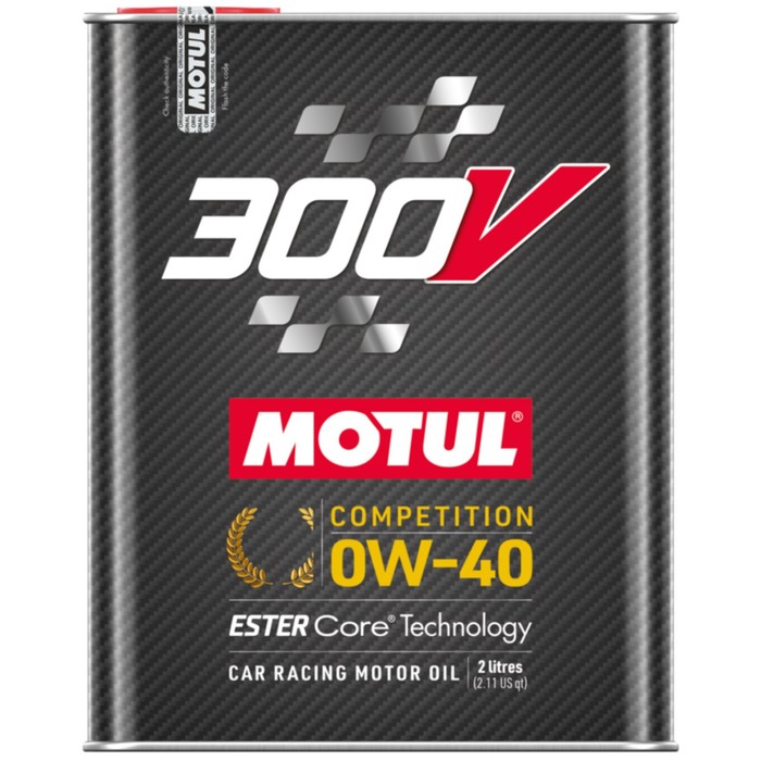 Масло моторное Motul 300V Competition 0w-40, синтетическое, 2 л - Фото 1