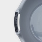 Таз с ручками, 16 л, 44.5×43×21.5 см, круглый, серый - Фото 3